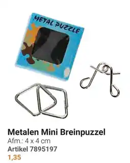 Lobbes Metalen Mini Breinpuzzel aanbieding