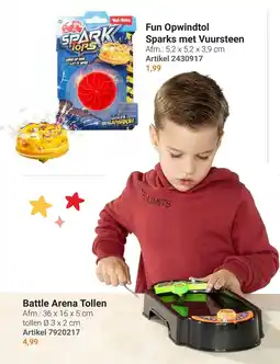 Lobbes Tol-Toys Fun Opwindtol Sparks met Vuursteen aanbieding
