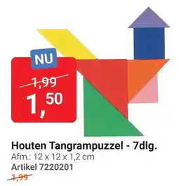 Lobbes Houten Tangram Puzzel aanbieding