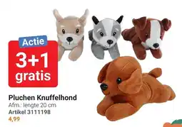 Lobbes Pluchen Knuffelhond aanbieding