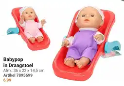 Lobbes Babypop in Draagstoel aanbieding