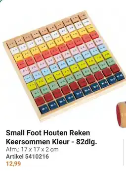 Lobbes Small Foot Houten Reken Keersommen Kleur - 82dlg. aanbieding