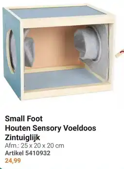 Lobbes Small Foot Houten Sensory Voeldoos aanbieding