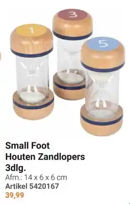 Lobbes Small Foot Houten Zandlopers aanbieding