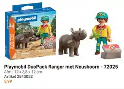 Lobbes Playmobil DuoPack Ranger met Neushoom - 72025 aanbieding