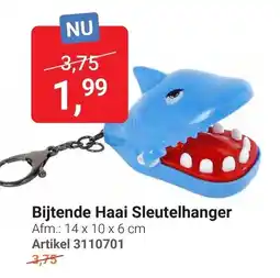 Lobbes Bijtende Haai Sleutelhanger aanbieding