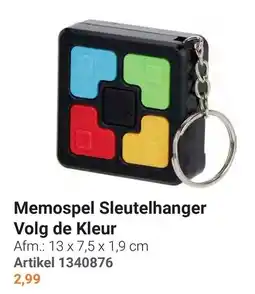 Lobbes Memospel Sleutelhanger aanbieding