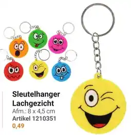 Lobbes Sleutelhanger Lachgezicht aanbieding