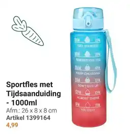 Lobbes Sportfles met Tijdsaanduiding aanbieding