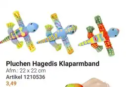 Lobbes Pluchen Hagedis Klaparmband aanbieding
