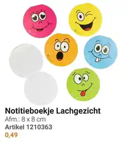 Lobbes Notitieboekje Lachgezicht aanbieding