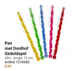 Lobbes Pen met Doolhof Geduldspel aanbieding