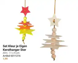 Lobbes Set Kleur je Eigen Kersthanger Ster aanbieding