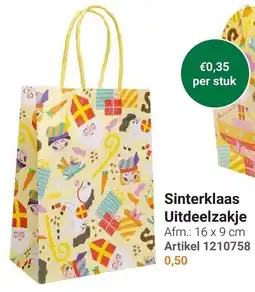 Lobbes Sinterklaas Uitdeelzakje aanbieding