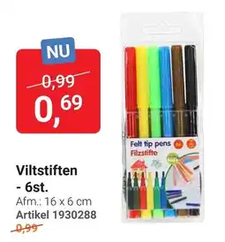 Lobbes Viltstiften aanbieding
