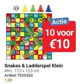 Lobbes Snakes & Ladderspel Klein aanbieding