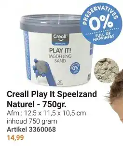 Lobbes Creall Play It Speelzand Naturel aanbieding