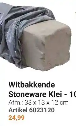 Lobbes Witbakkende Stoneware Klei aanbieding