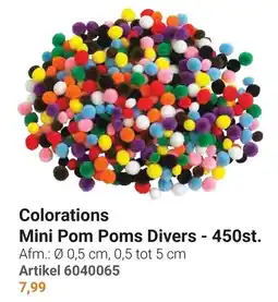Lobbes Colorations Mini Pom Poms Divers aanbieding