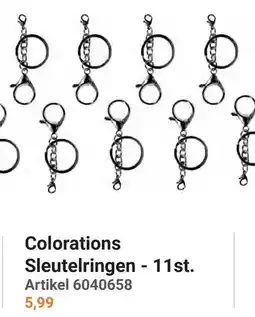 Lobbes Colorations Sleutelringen aanbieding