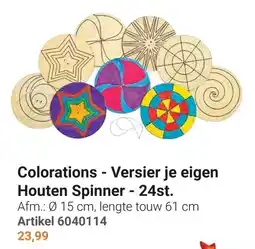 Lobbes Colorations Houten Spinner aanbieding