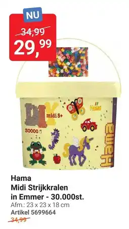 Lobbes Hama Midi Strijkkralen in Emmer aanbieding