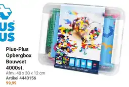 Lobbes Plus-Plus Opbergbox Bouwset aanbieding