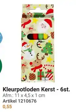 Lobbes Kleurpotloden Kerst aanbieding