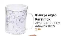 Lobbes Kleur je eigen Kerstmok aanbieding