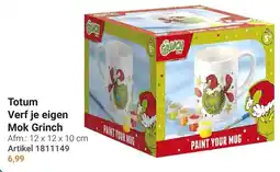 Lobbes Grinch Totum Verf je eigen Mok Grinch aanbieding
