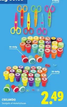 Lidl Crelando Stempels of motiefscharen aanbieding