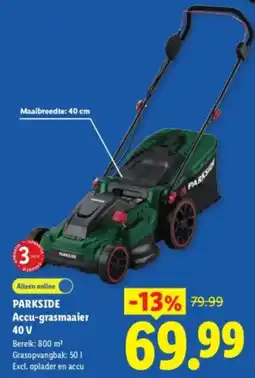 Lidl Parkside Accu-grasmaaier aanbieding