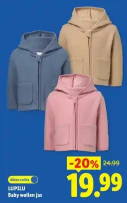 Lidl Lupilu Baby wollen jas aanbieding