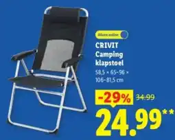 Lidl Crivit Camping klapstoel aanbieding