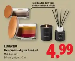 Lidl Livarno Geurkaars of geschenkset aanbieding