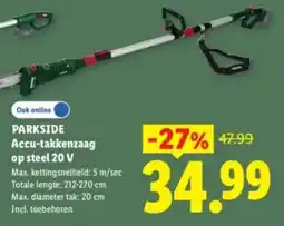 Lidl Parkside Accu-takkenzaag aanbieding