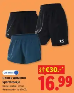 Lidl Under Armour Sportbroekje aanbieding