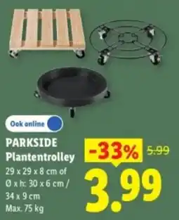 Lidl Parkside Plantentrolley aanbieding