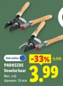 Lidl Parkside Snoeischaar aanbieding