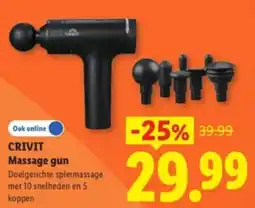 Lidl Crivit Massage gun aanbieding