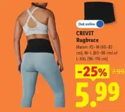 Lidl Crivit Rugbrace aanbieding