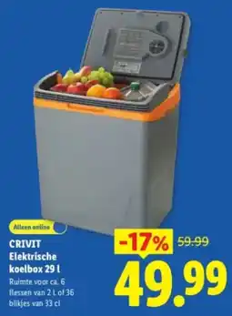 Lidl Crivit elektrische koelbox aanbieding