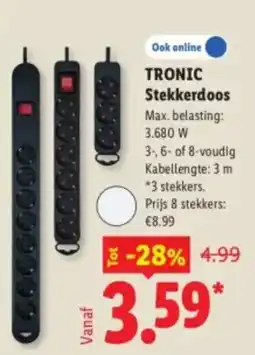 Lidl Tronic Stekkerdoos aanbieding