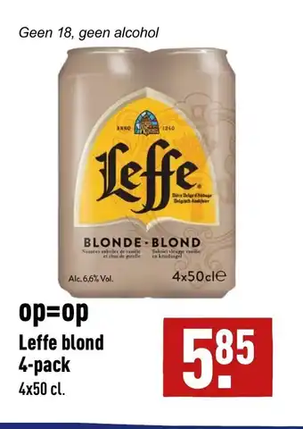 ALDI Leffe blond 4-pack aanbieding