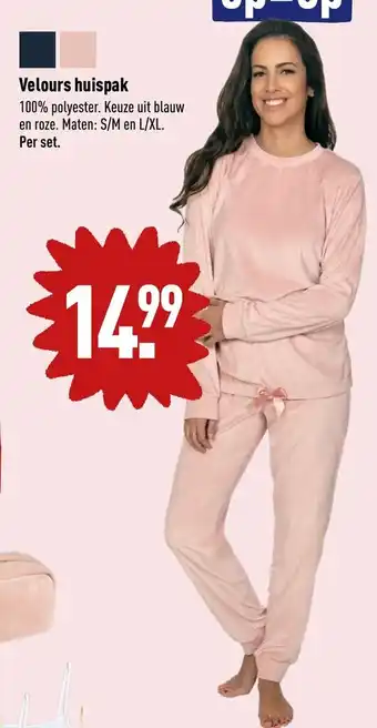 ALDI Velours huispak S/M en L/XL aanbieding