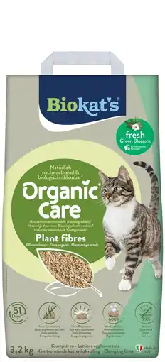 Pets Place Biokat's Organic Care Plant Fibres Fresh - Kattenbakvulling - 3.2 kg aanbieding
