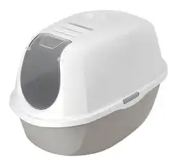 Pets Place Moderna Smart Cat Kattenbak - Kattentoilet - 54.5x39.1x40.3 cm Grijs Wit aanbieding