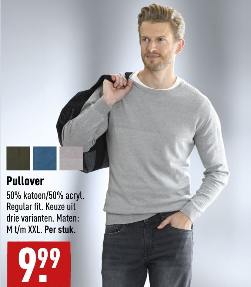 Pullover M t/m XXL aanbieding bij ALDI