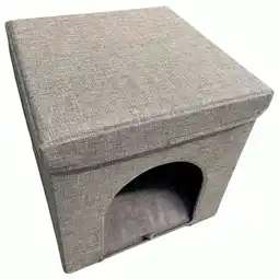 Pets Place Adori Kattenhuis Met Poef Moon - Overig - Grijs 36,5x36,5x36,5 cm aanbieding