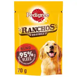 Pets Place Pedigree Ranchos Originals - Kauwsnacks - 70 g Rund aanbieding